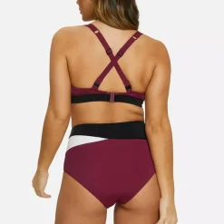 Haut de bain triangle sans armatures violet