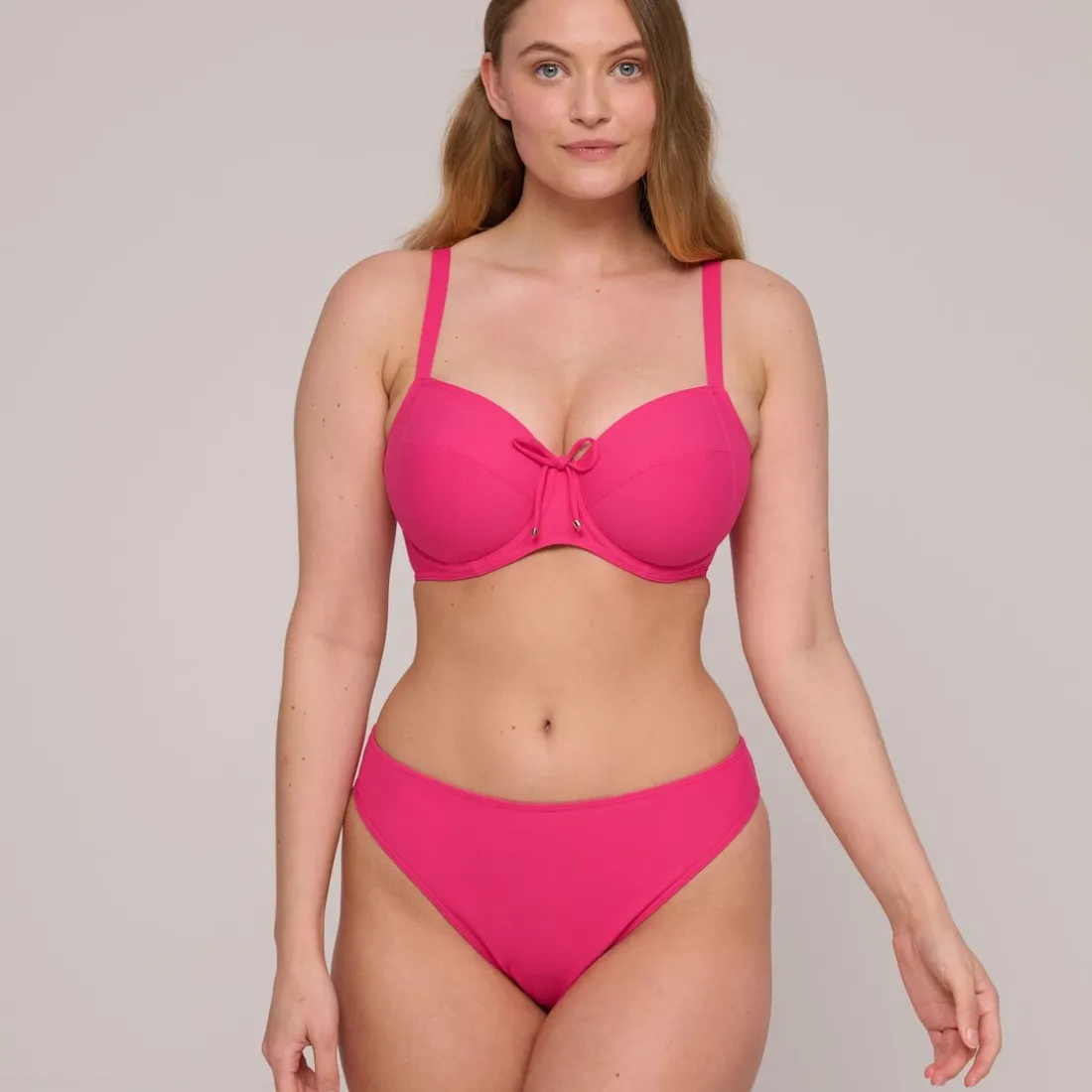 Haut de bikini emboîtant Dragon Fruit rose