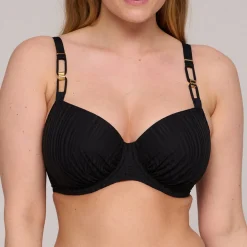 Haut de bikini emboîtant noir