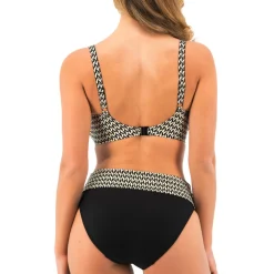 Haut de maillot de bain - Noir avec Motif