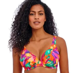 Haut de maillot de bain armature multicolore