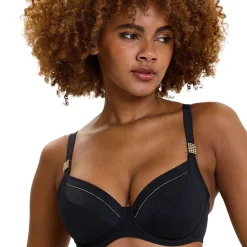 Haut de maillot de bain avec armatures - Noir