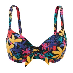 Haut de maillot de bain avec armatures - Noir Floral