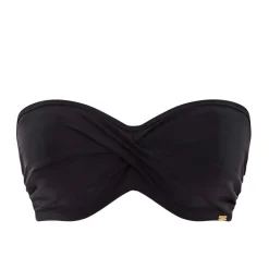 Haut de maillot de bain bandeau armatures noir