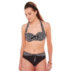 Haut de maillot de bain bandeau - Noir Brigitte Bardot