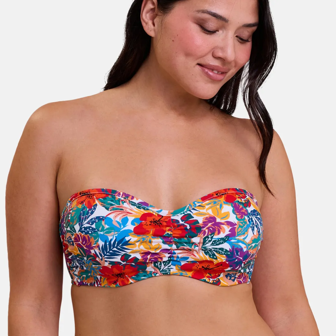 Haut de maillot de bain bandeau avec armatures Curaçao - multicolore