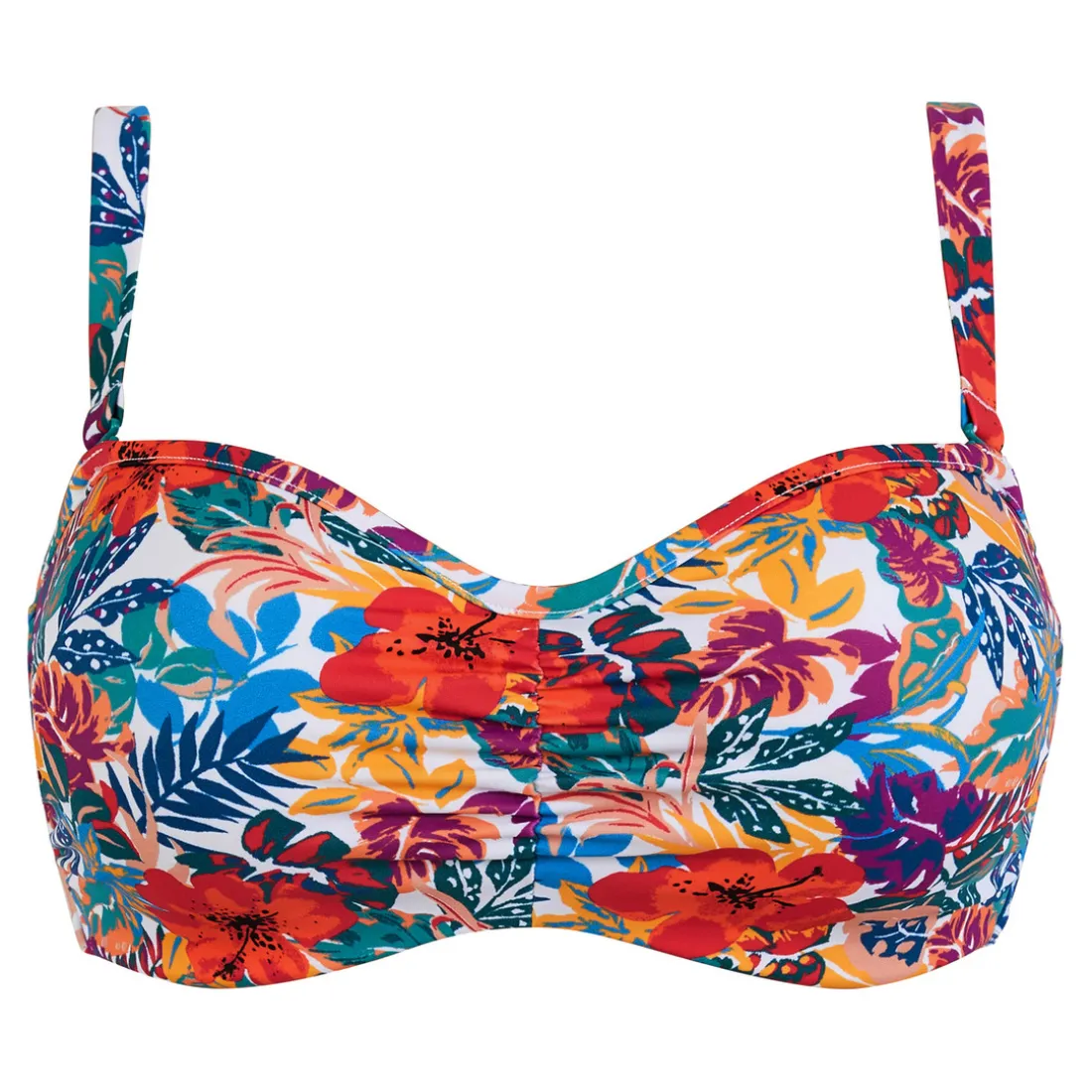 Haut de maillot de bain bandeau avec armatures Curaçao - multicolore