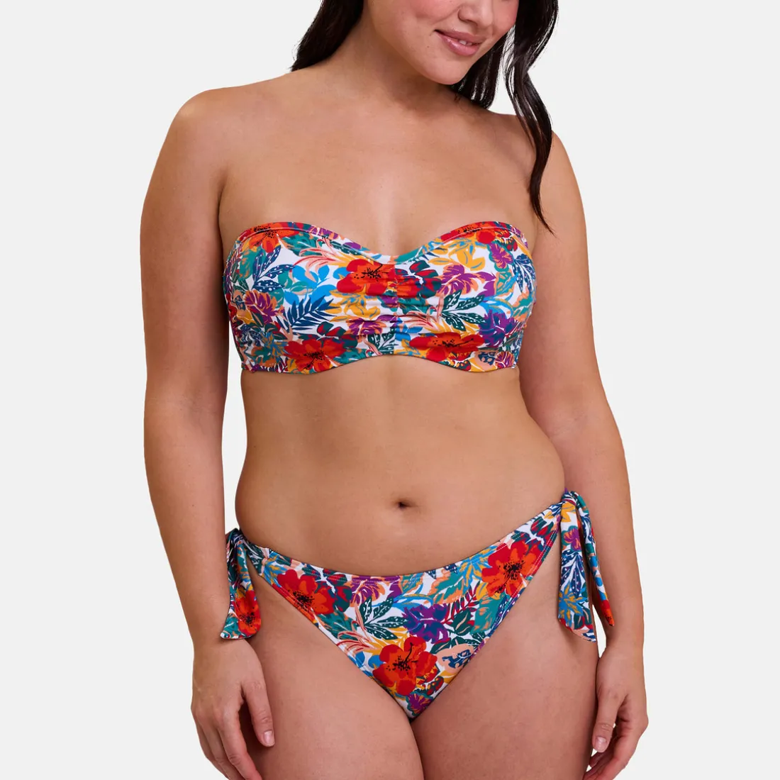 Haut de maillot de bain bandeau avec armatures Curaçao - multicolore