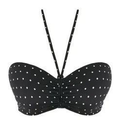 Haut de maillot de bain bandeau armatures noir