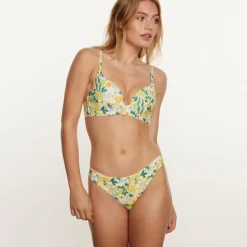 Haut de maillot de bain coques souples jaune Capeline