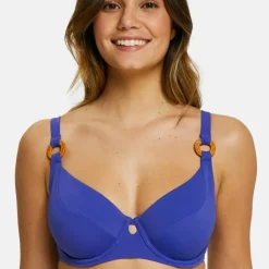 Haut de maillot de bain emboitant avec armatures