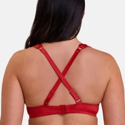 Haut de maillot de bain emboitant avec armatures Maui - Rouge
