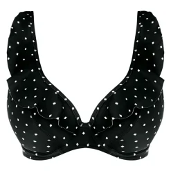 Haut de maillot de bain plongeant armatures noir JEWEL COVE