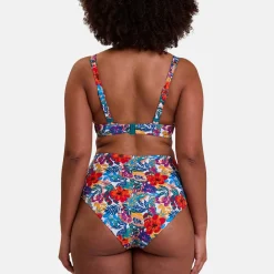 Haut de maillot de bain plongeant avec armatures