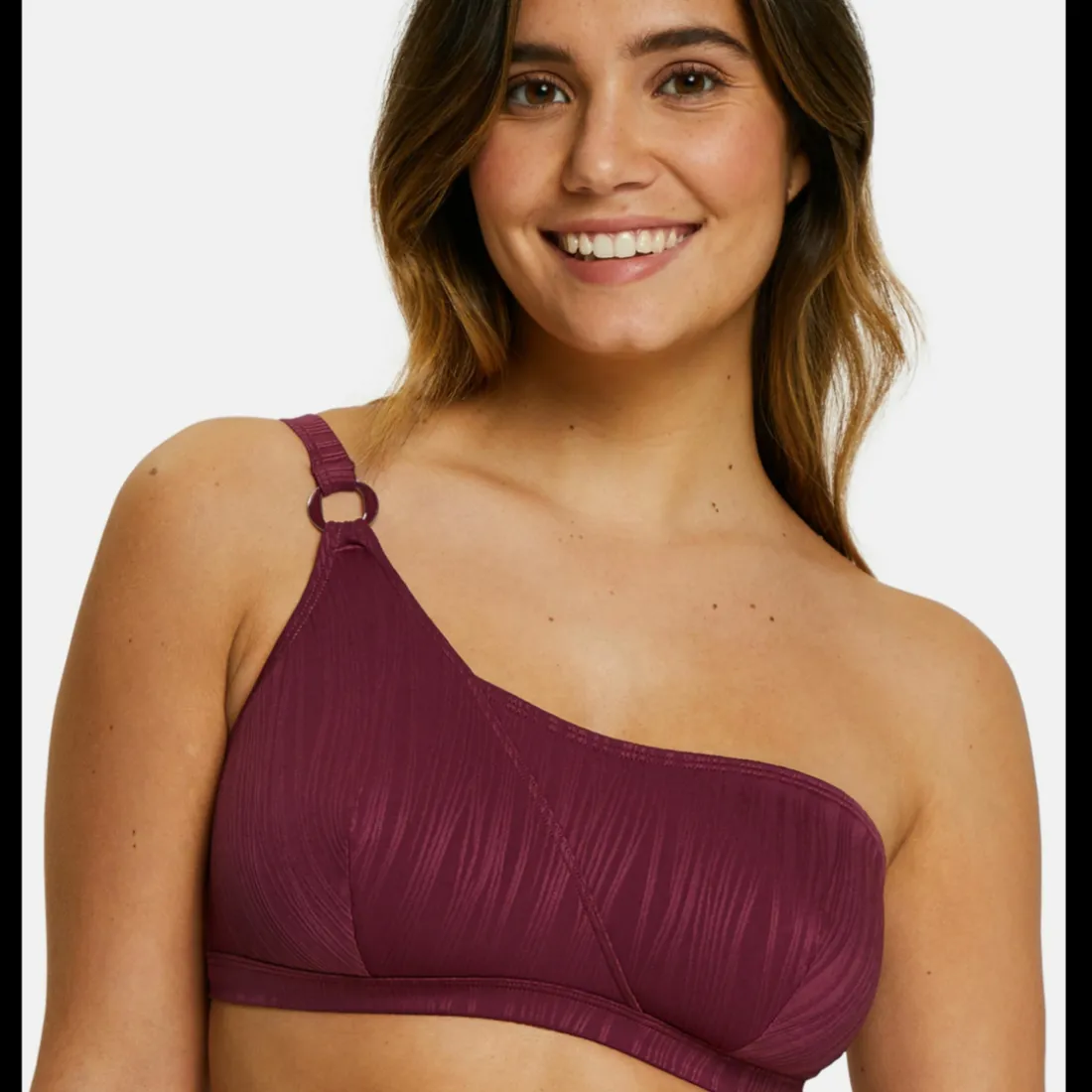 Haut de maillot de bain sans armatures - Bordeau