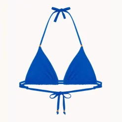 Haut de maillot de bain triangle sans armatures - Bleu