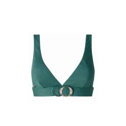 Haut de maillot de bain triangle kaki Amour vert
