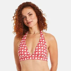 Haut de maillot de bain triangle rouge Ibiza