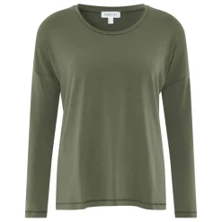 Haut de pyjama - T-shirt à manches longues - Vert Chantelle en coton modal