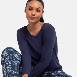 Haut de pyjama bleu