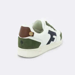 HAZEL BASKETS LEATHER SUEDE blanc en cuir