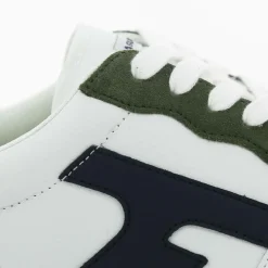 HAZEL BASKETS LEATHER SUEDE blanc en cuir