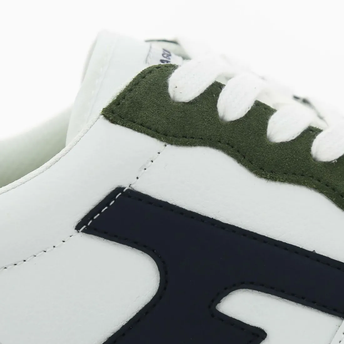 HAZEL BASKETS LEATHER SUEDE blanc en cuir