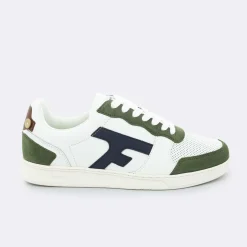 HAZEL BASKETS LEATHER SUEDE blanc en cuir