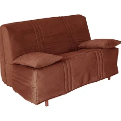 Housse de BZ KEVA SUEDINE 2 places marron noisette
