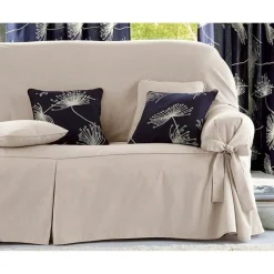 Housse de canapé à nouettes - Beige