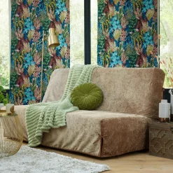 Housse de canapé clic-clac VELOURS beige
