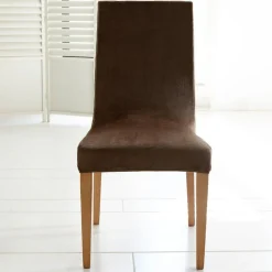 Housse de chaise Extensible AME. POLAR Marron chocolat