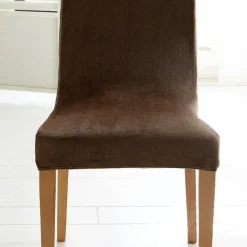 Housse de chaise Extensible AME. POLAR Marron chocolat