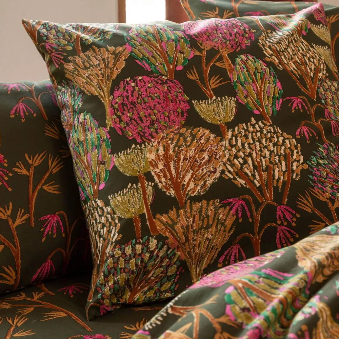 Housse de couette coton imprimé multicolore DR. DAME NATURE