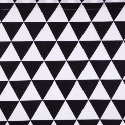 Housse de couette coton LORENZ - noir/blanc