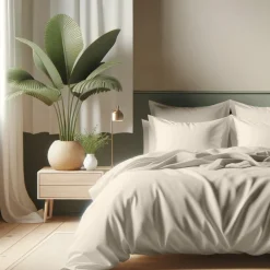 Housse de couette coton TERTIO® - Gris Galet