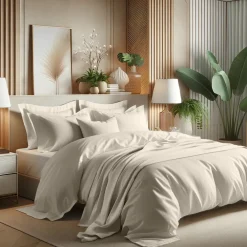Housse de couette coton TERTIO® - Gris Galet
