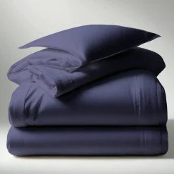 Housse de couette coton TERTIO® - Bleu Indigo