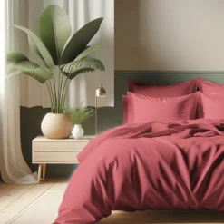 Housse de couette coton TERTIO® - Vieux Rose