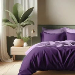 Housse de couette coton TERTIO® - Violet / Lila