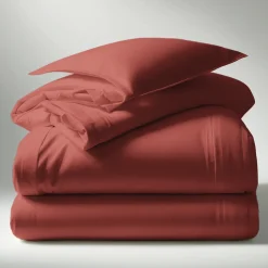 Housse de couette coton TERTIO® - Terracotta