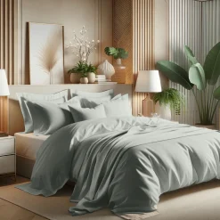 Housse de couette coton TERTIO® - Celadon