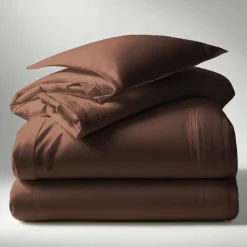 Housse de couette coton TERTIO® - Chocolat