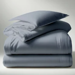 Housse de couette coton TERTIO® - Bleu Orage