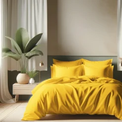 Housse de couette coton TERTIO® - Curry