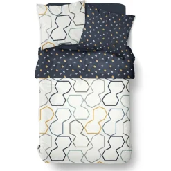 Housse de couette en coton 240 x 220 cm SUNSHINE 11.41 Blanc
