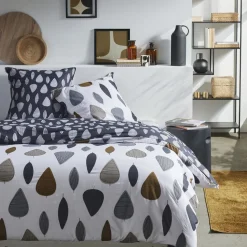 Housse de couette en coton MAWIRA #3.4 beige