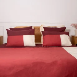 Housse de couette en Coton TRIO -Terracotta