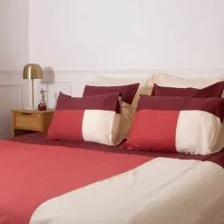 Housse de couette en Coton TRIO -Terracotta