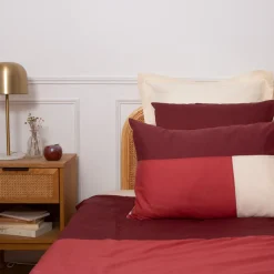 Housse de couette en Coton TRIO -Terracotta